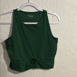 Green high neck bralette